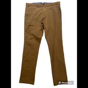 Kurt‎ Geiger Slim Leg Pants Men's 38 Brown 97% Cotton